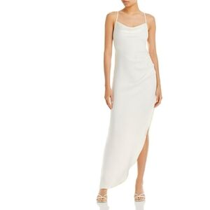 D2. NWT AQUA Halter Cowl Neck Maxi Dress Size Small